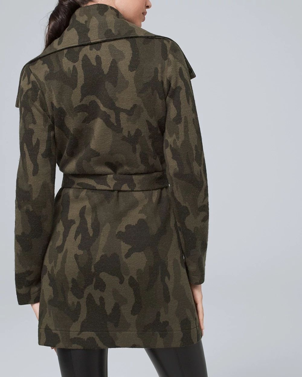 White house black market plaid coat sale